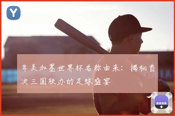 年美加墨世界杯名称由来：揭秘首次三国联办的足球盛宴
